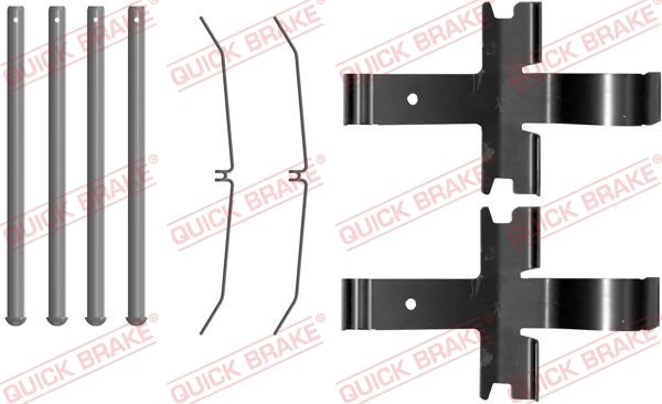 QUICK BRAKE 109-0081 - Zubehörsatz, Scheibenbremsbelag