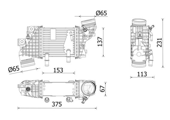MAHLE CI 663 000P - Ladeluftkühler