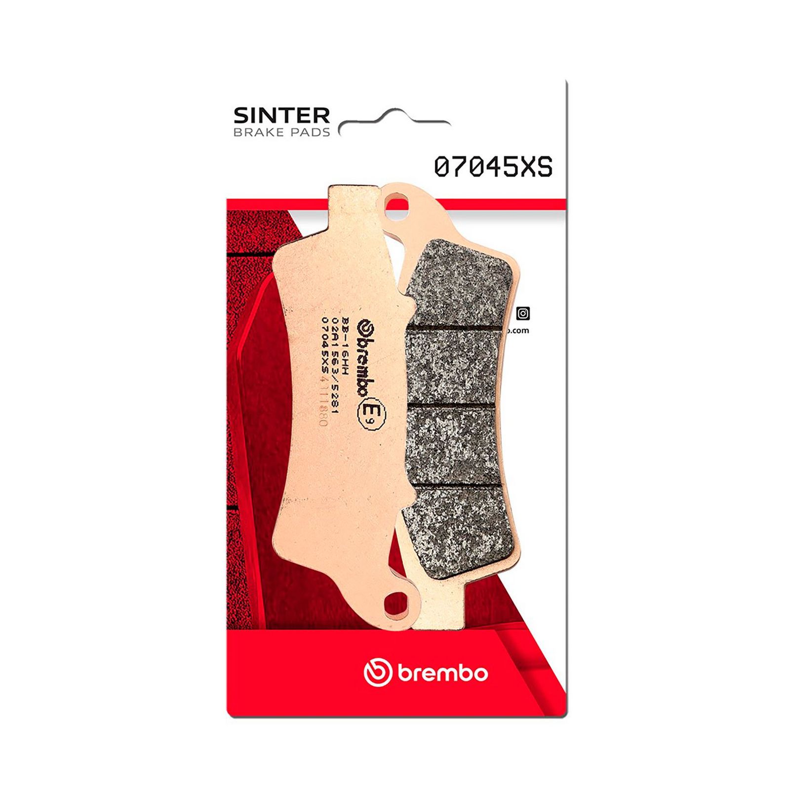 BREMBO 07045XS - Bremsbelagsatz, Scheibenbremse