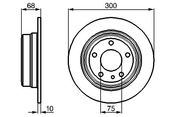 BOSCH 0 986 478 323 - Bremsscheibe