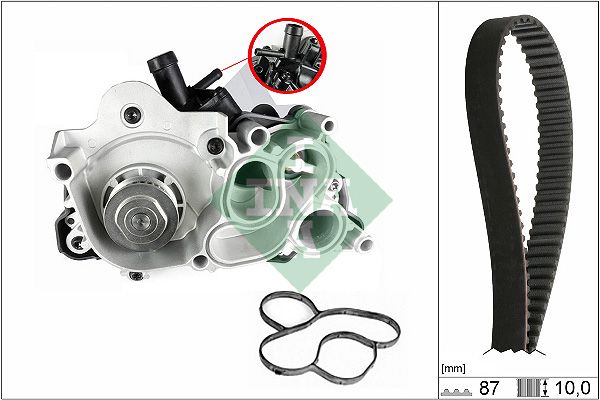 Schaeffler INA 530 0742 30 - Wasserpumpe + Zahnriemensatz