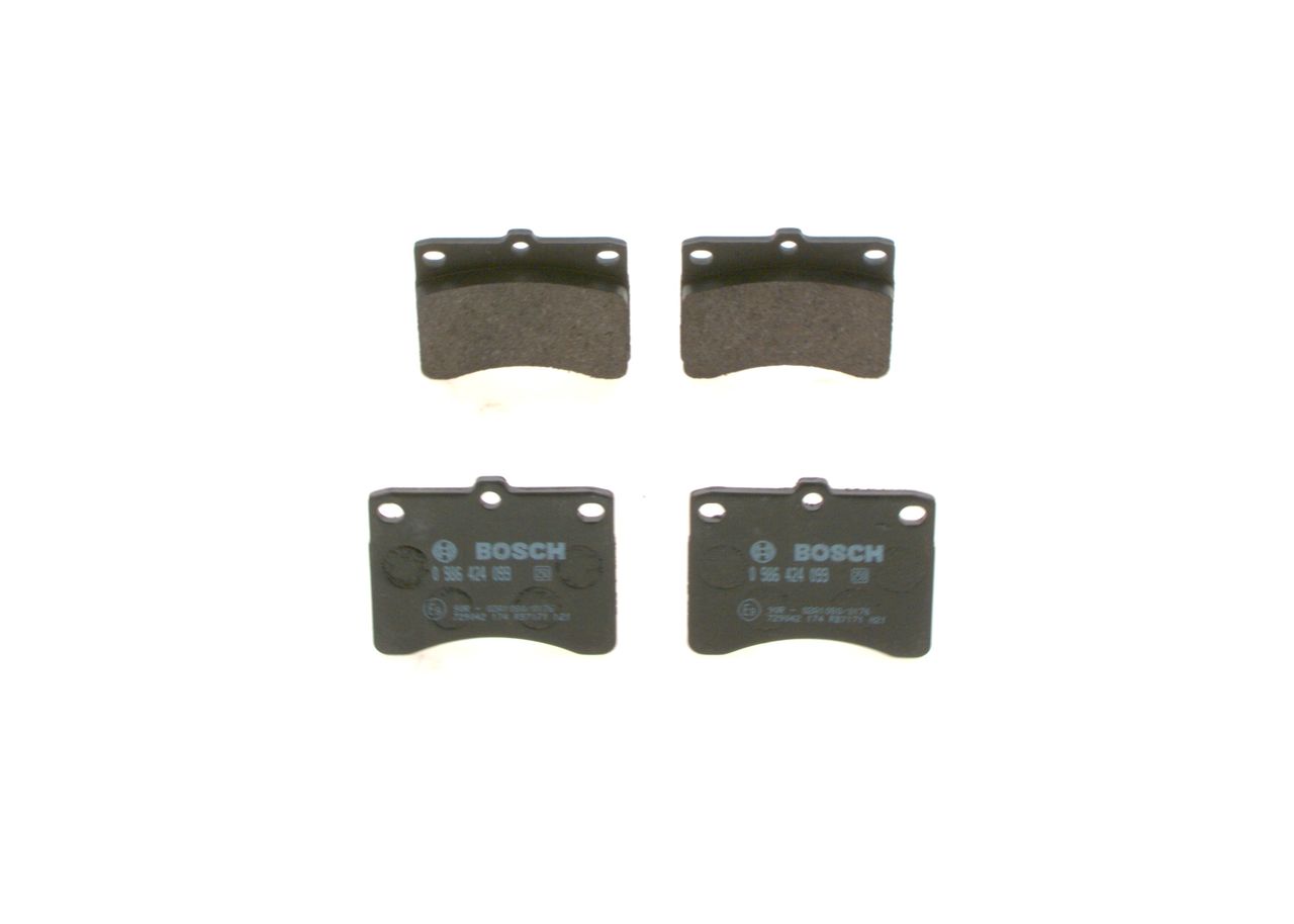 BOSCH 0 986 424 099 - Bremsbelagsatz, Scheibenbremse