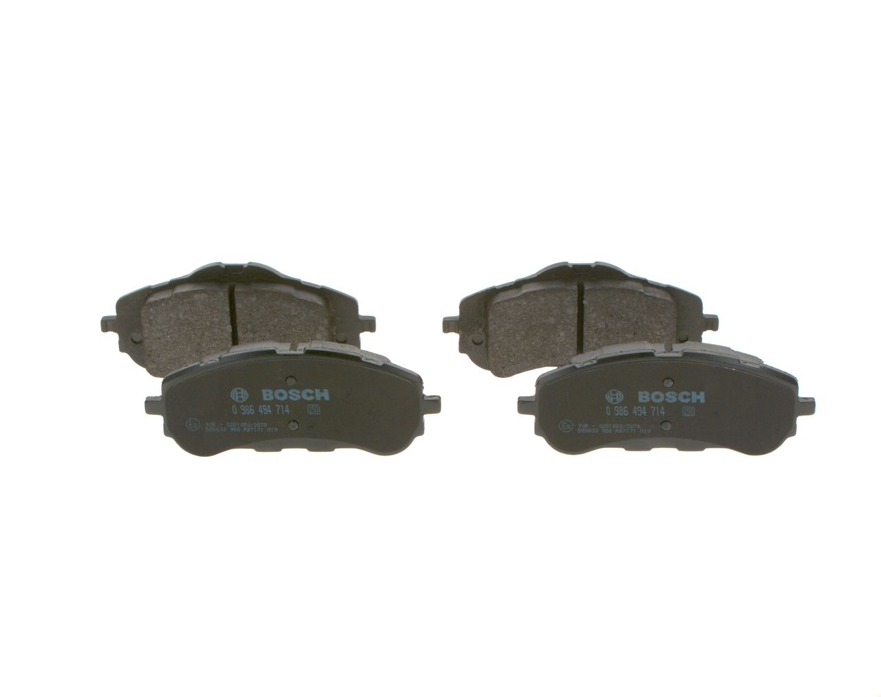BOSCH 0 986 494 714 - Bremsbelagsatz, Scheibenbremse