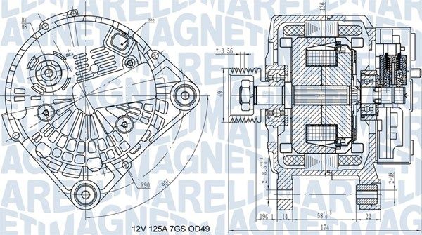 MAGNETI MARELLI 063732058010 - Generator