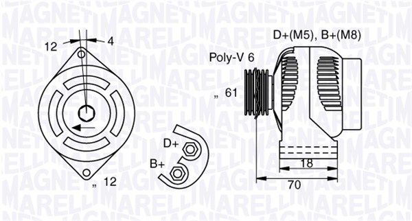 MAGNETI MARELLI 063377005010 - Generator