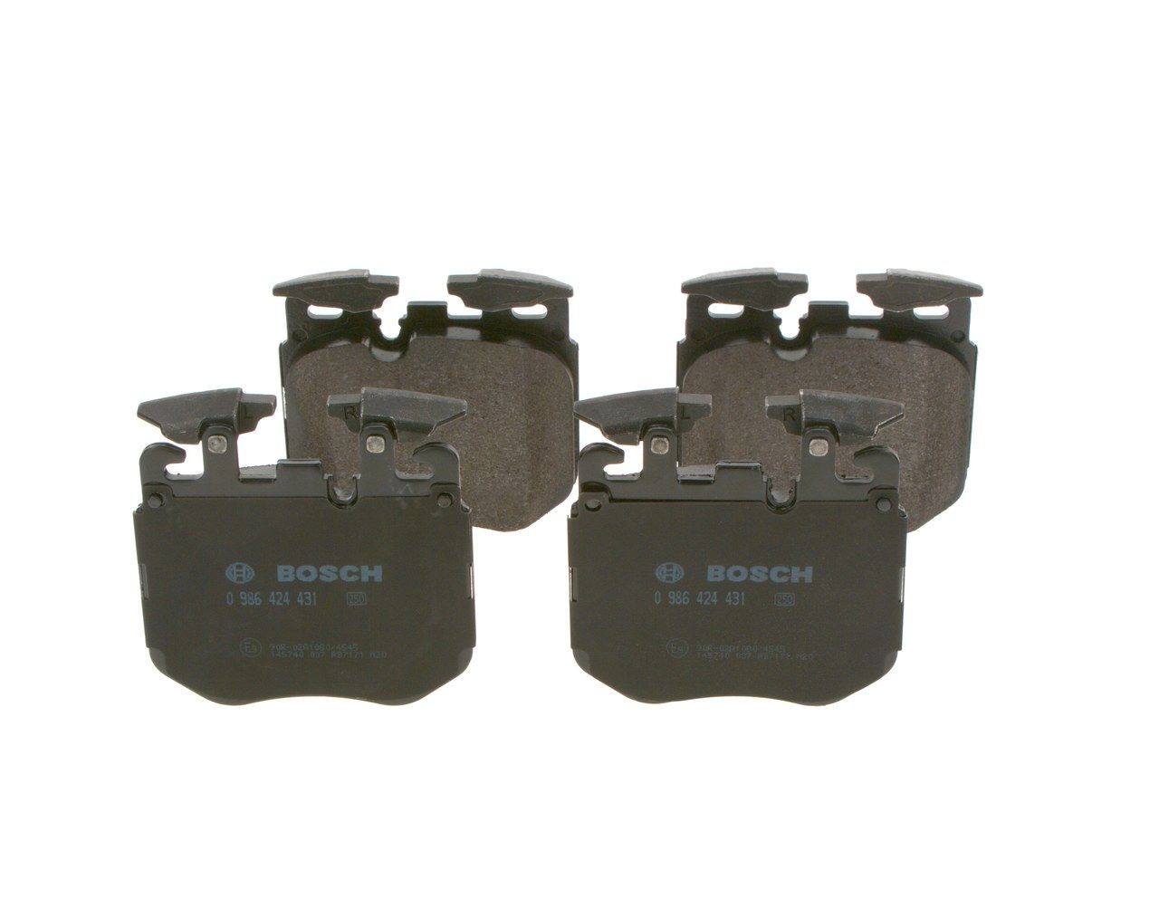 BOSCH 0 986 424 431 - Bremsbelagsatz, Scheibenbremse