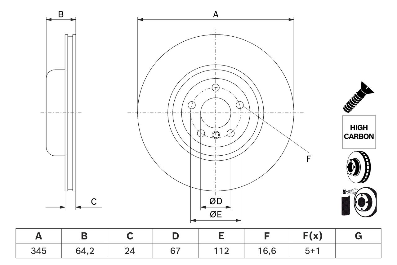 BOSCH 0 986 479 J71 - Bremsscheibe