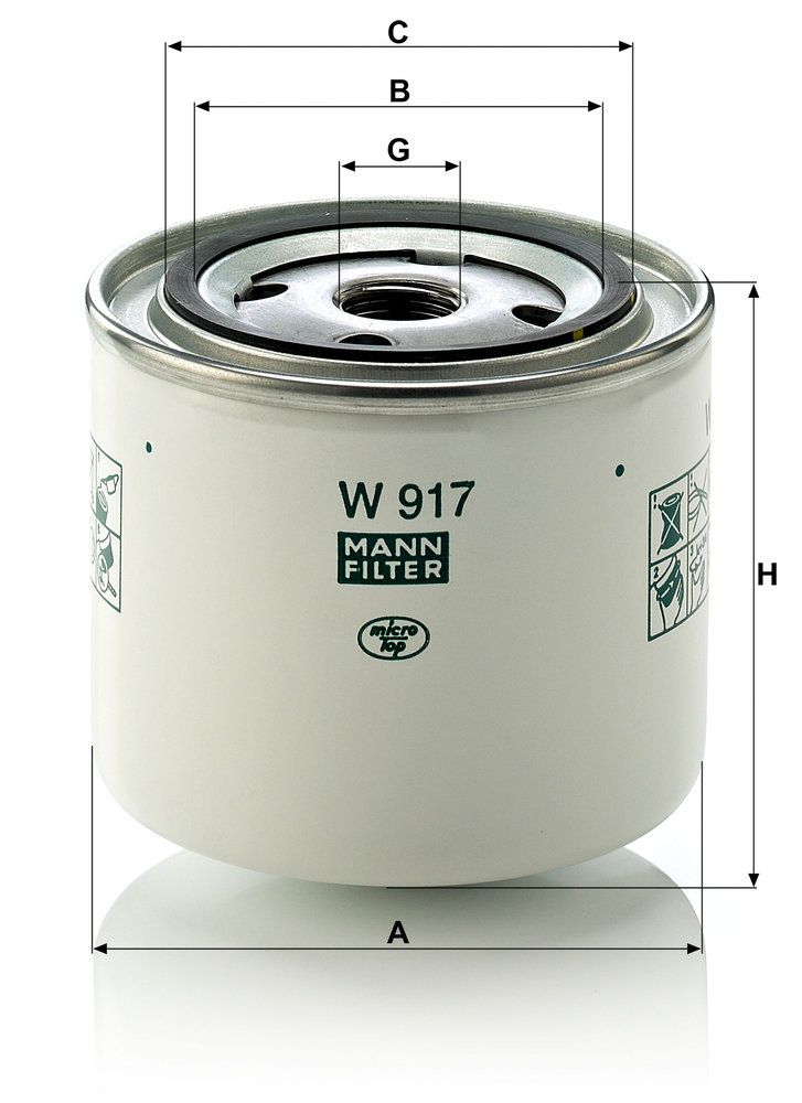 MANN-FILTER W 917 - Ölfilter
