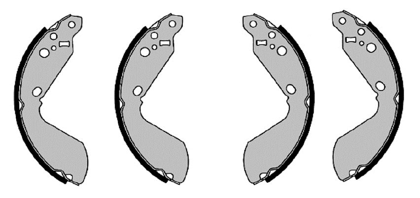 BOSCH 0 986 487 470 - Bremsbackensatz