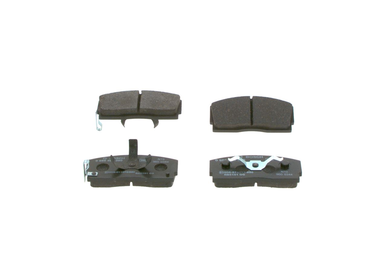 BOSCH 0 986 493 390 - Bremsbelagsatz, Scheibenbremse