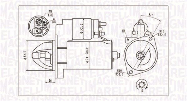 MAGNETI MARELLI 063721410010 - Starter