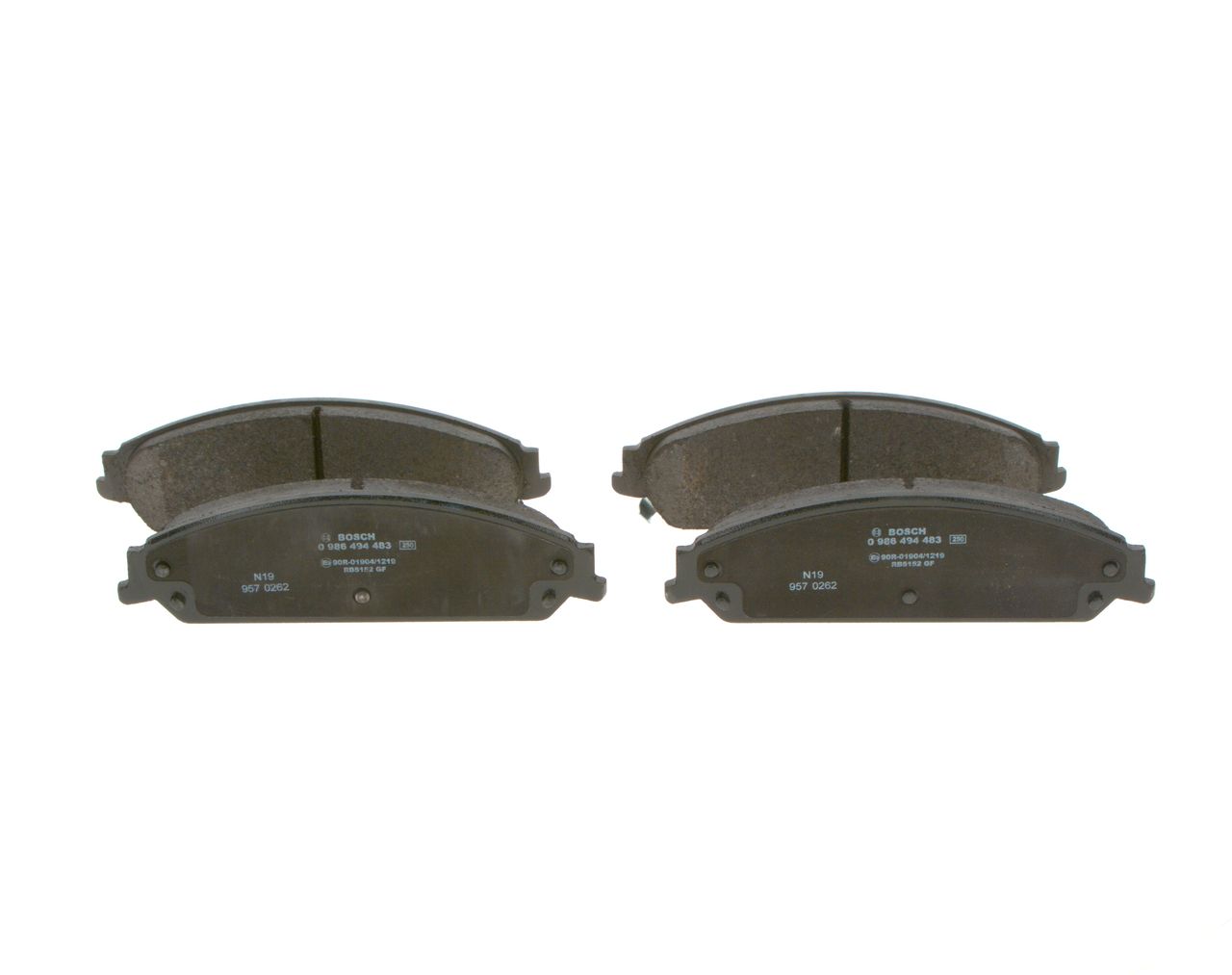 BOSCH 0 986 494 483 - Bremsbelagsatz, Scheibenbremse