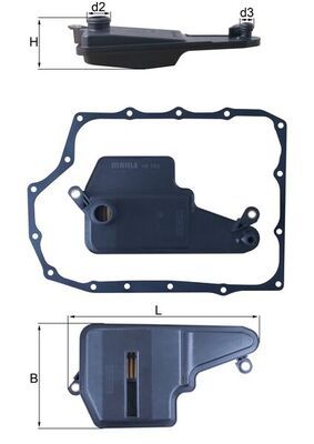 MAHLE HX 193D - Hydraulikfilter, Automatikgetriebe