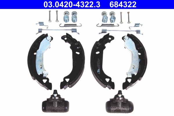 ATE 03.0420-4322.3 - Bremsbackensatz