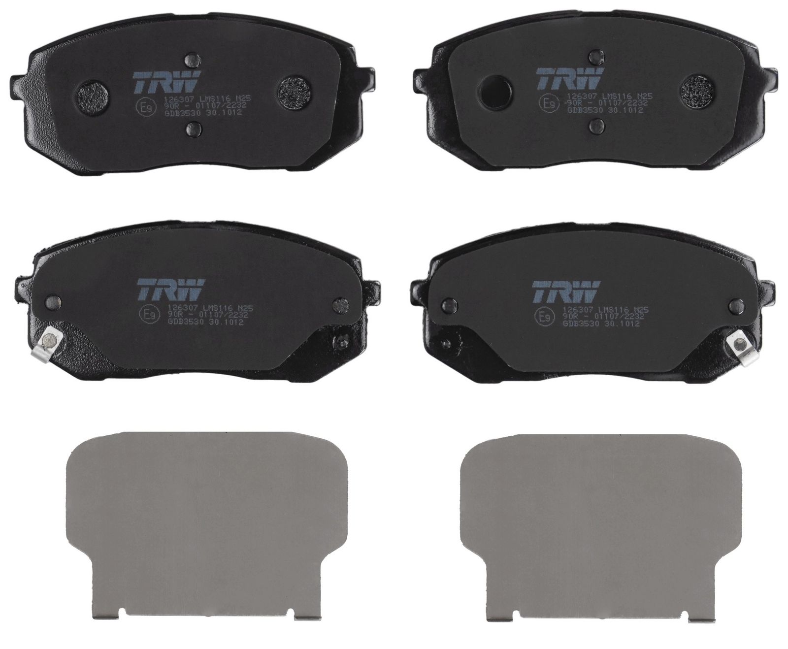 TRW GDB3530 - Bremsbelagsatz, Scheibenbremse