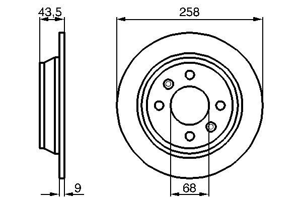 BOSCH 0 986 478 374 - Bremsscheibe
