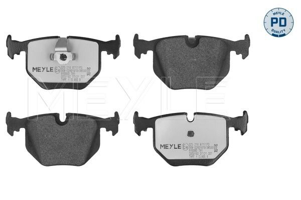 MEYLE 025 214 8717/PD - Bremsbelagsatz, Scheibenbremse