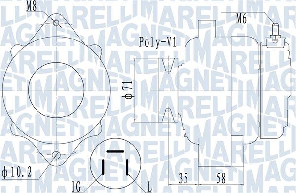 MAGNETI MARELLI 063731120010 - Generator