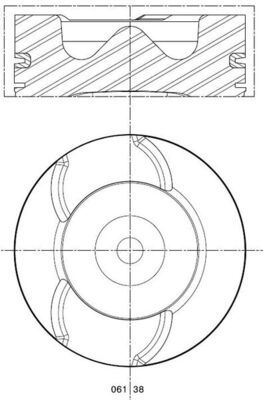 MAHLE 061 38 00 - Kolben