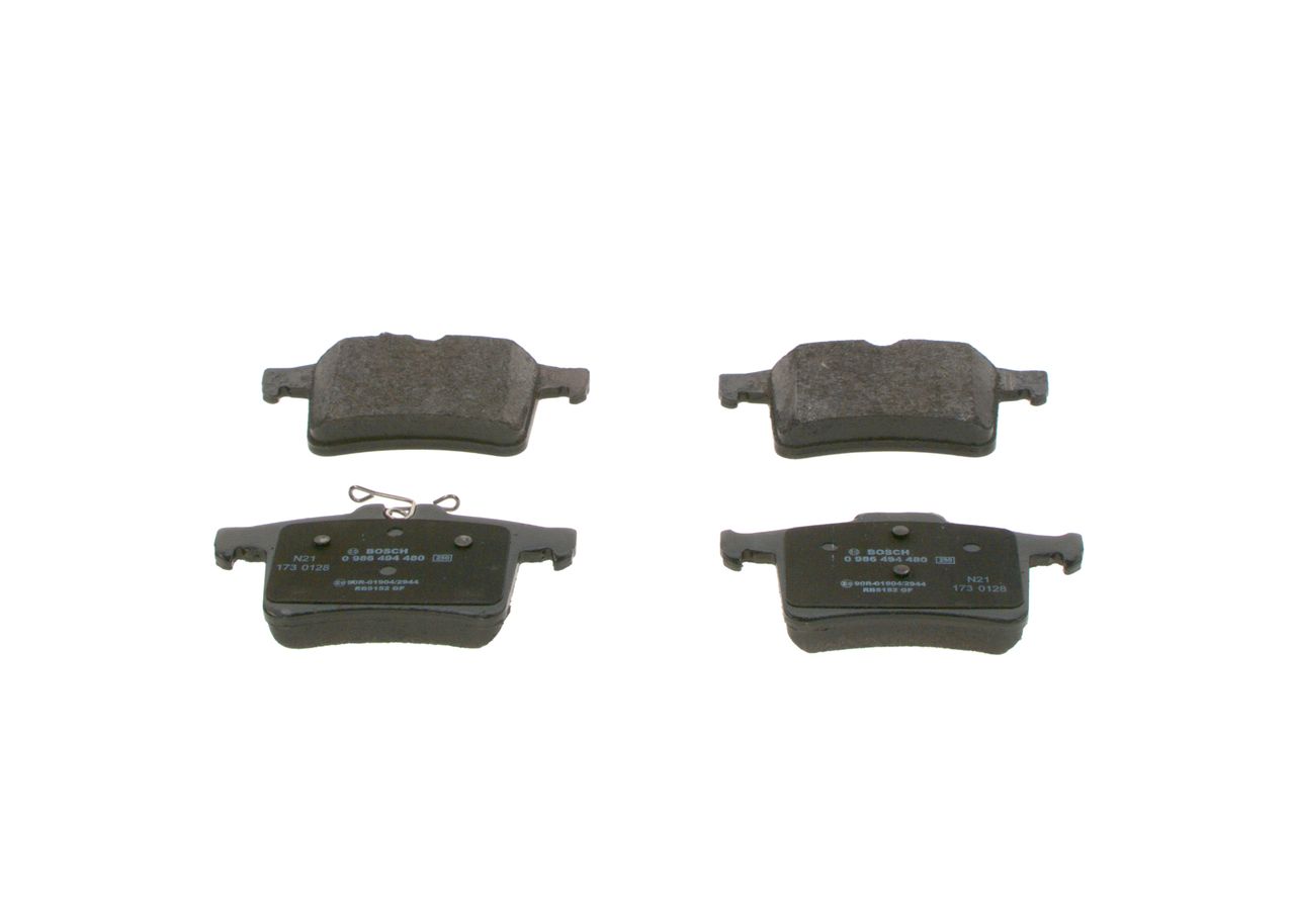 BOSCH 0 986 494 480 - Bremsbelagsatz, Scheibenbremse