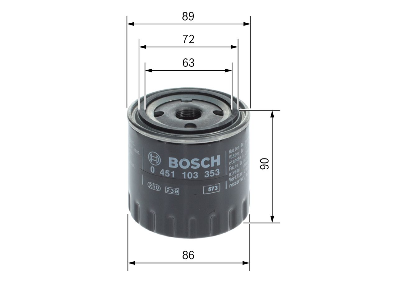 BOSCH 0 451 103 353 - Ölfilter