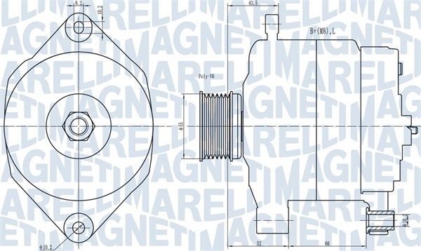 MAGNETI MARELLI 063731343010 - Generator