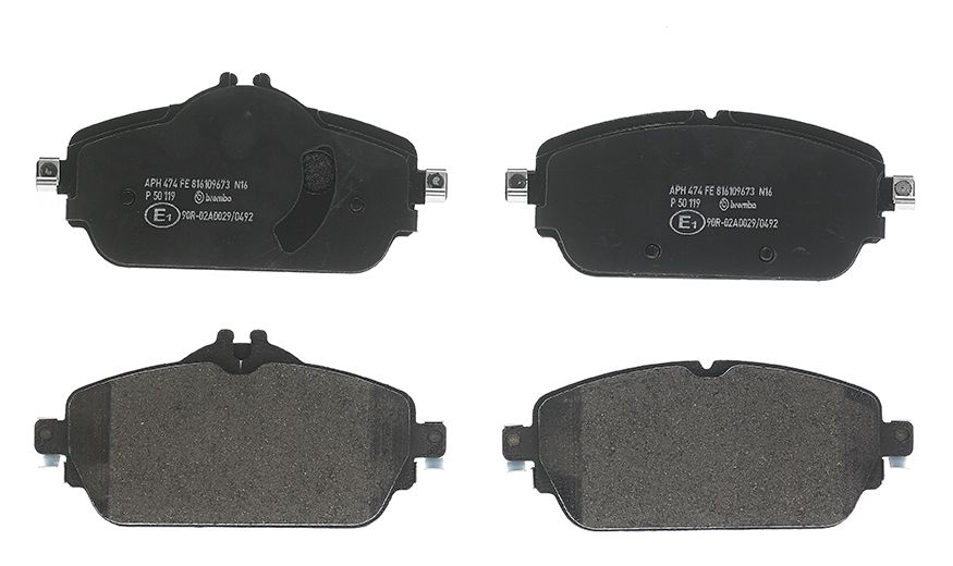 BREMBO P 50 119 - Bremsbelagsatz, Scheibenbremse