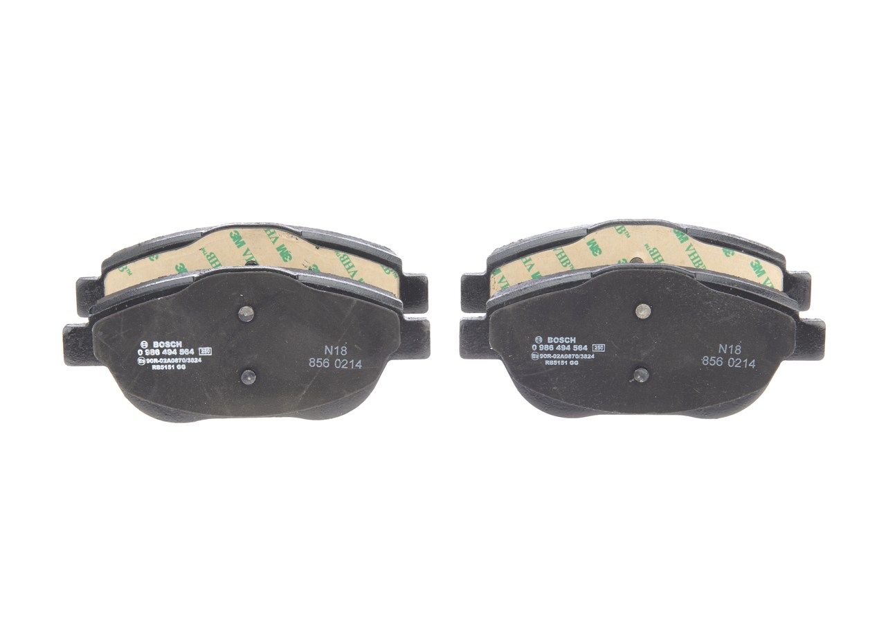BOSCH 0 986 494 564 - Bremsbelagsatz, Scheibenbremse