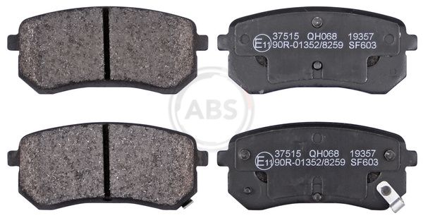 A.B.S. 37515 - Bremsbelagsatz, Scheibenbremse