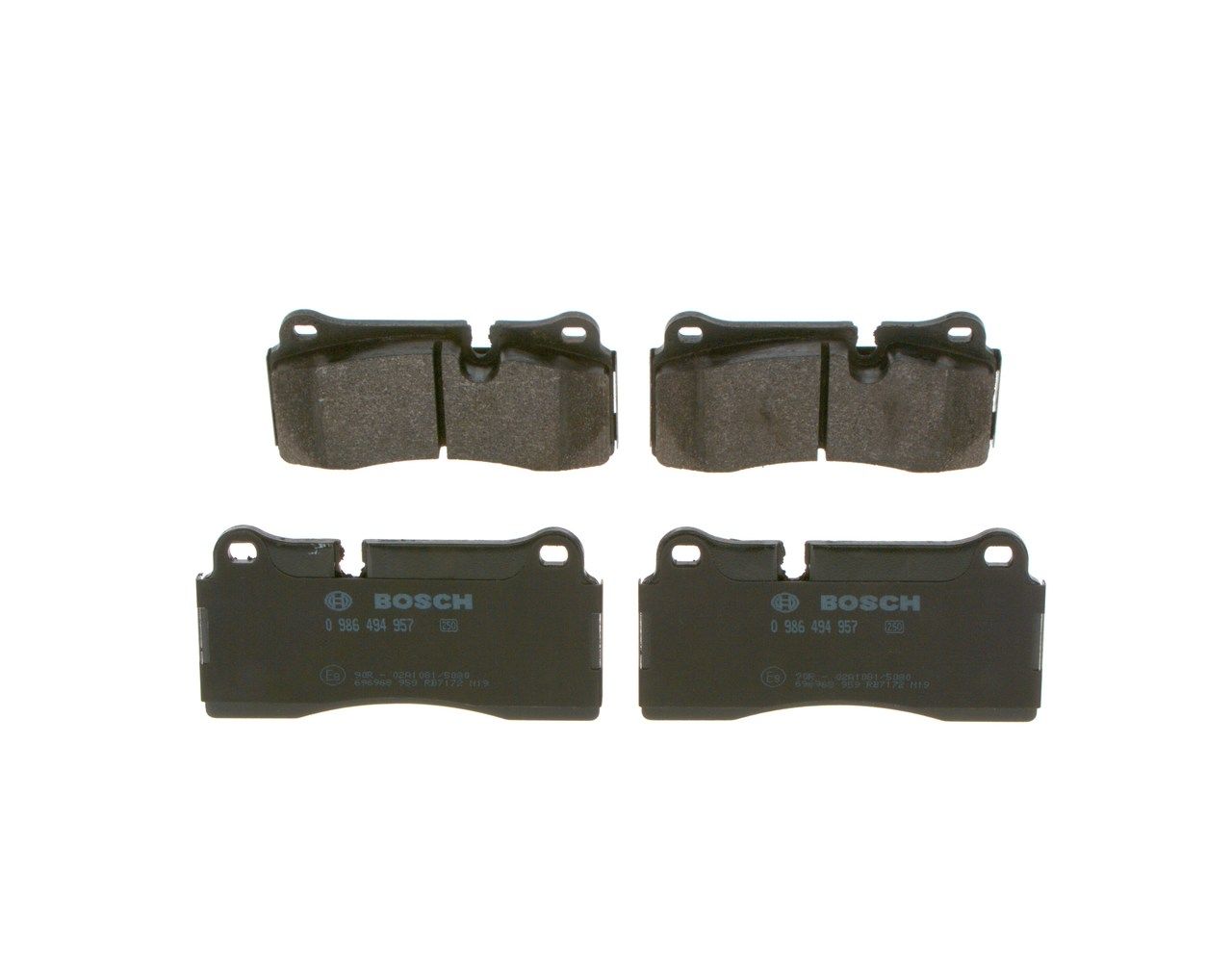 BOSCH 0 986 494 957 - Bremsbelagsatz, Scheibenbremse