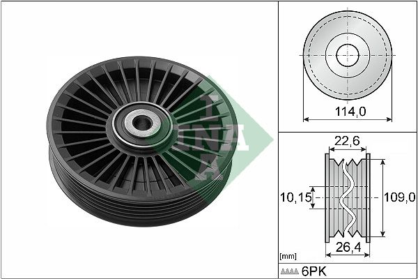 Schaeffler INA 532 0108 10 - Umlenk-/Führungsrolle, Keilrippenriemen
