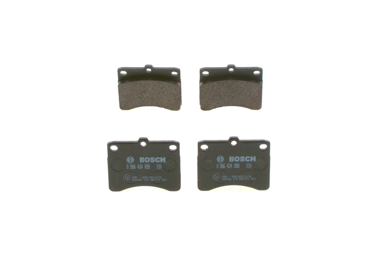 BOSCH 0 986 424 099 - Bremsbelagsatz, Scheibenbremse