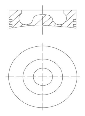MAHLE 009 93 00 - Kolben
