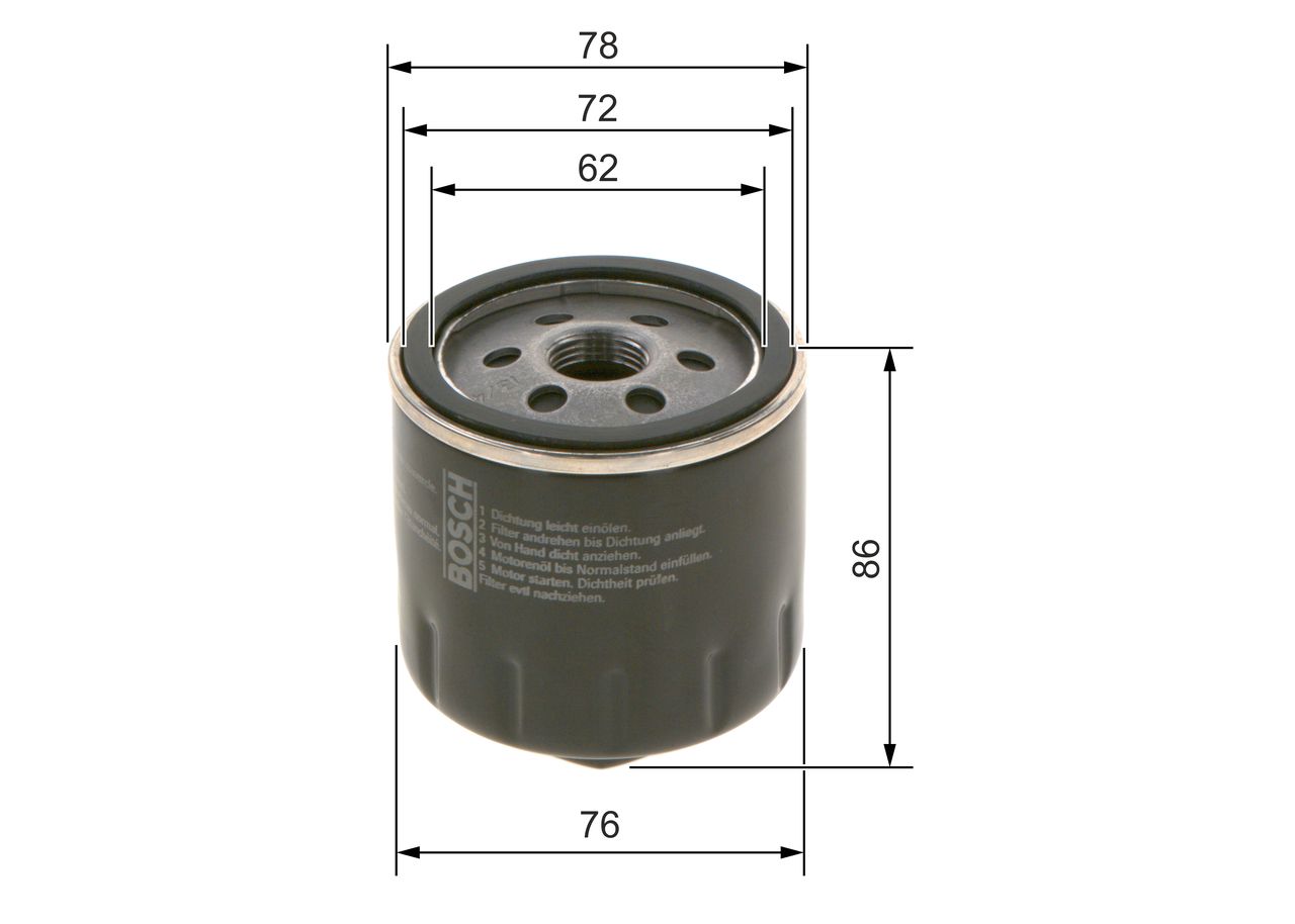BOSCH 0 451 103 318 - Ölfilter