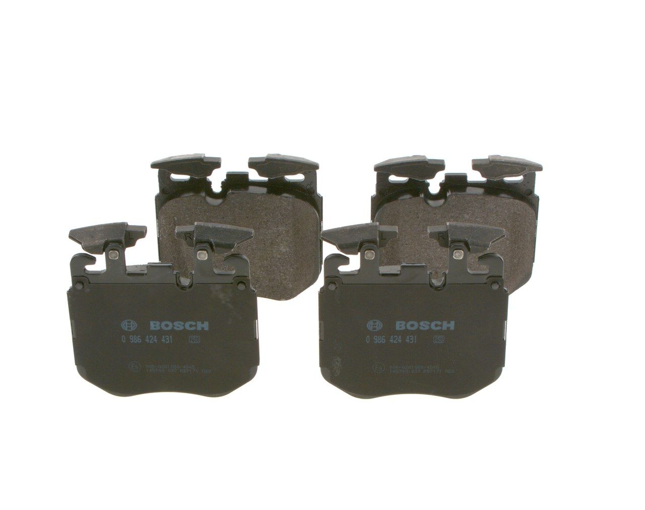 BOSCH 0 986 424 431 - Bremsbelagsatz, Scheibenbremse