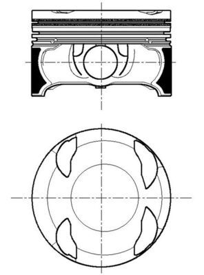 MAHLE 001 PI 00196 000 - Kolben