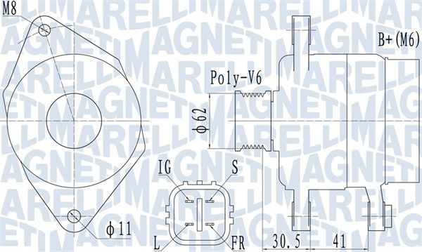 MAGNETI MARELLI 063731930010 - Generator