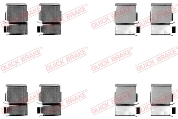 QUICK BRAKE 109-1033 - Zubehörsatz, Scheibenbremsbelag