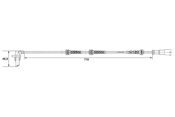 BOSCH 0 265 007 529 - Sensor, Raddrehzahl