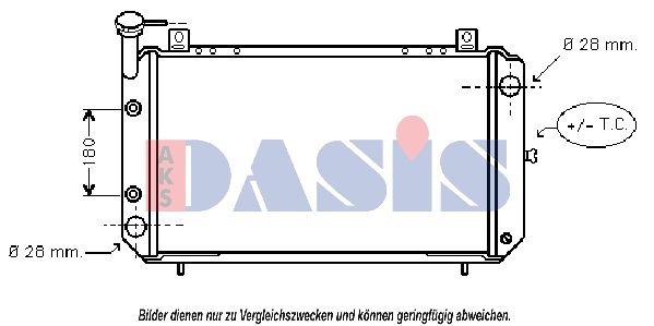 AKS DASIS 071840N - Kühler, Motorkühlung