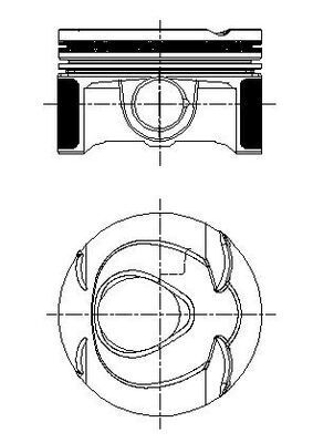 MAHLE 001 PI 00163 000 - Kolben