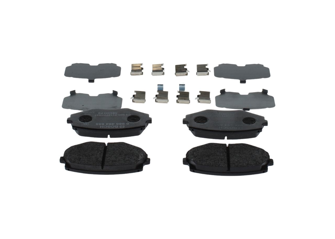 BOSCH 0 986 494 655 - Bremsbelagsatz, Scheibenbremse