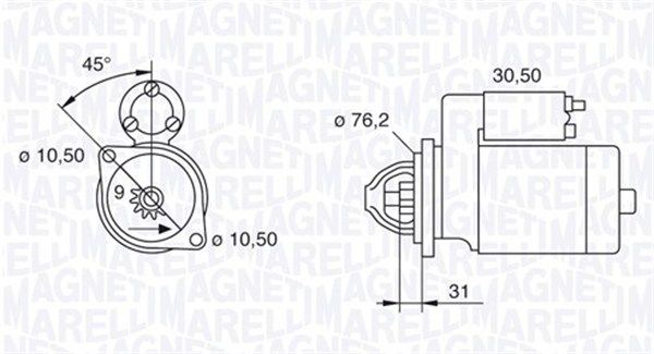 MAGNETI MARELLI 063521070580 - Starter