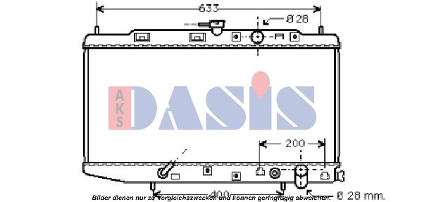 AKS DASIS 100331N - Kühler, Motorkühlung
