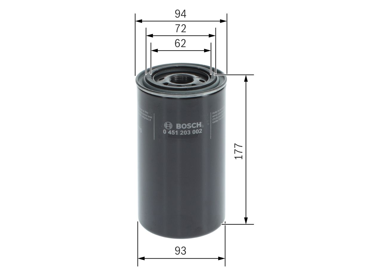 BOSCH 0 451 203 002 - Ölfilter