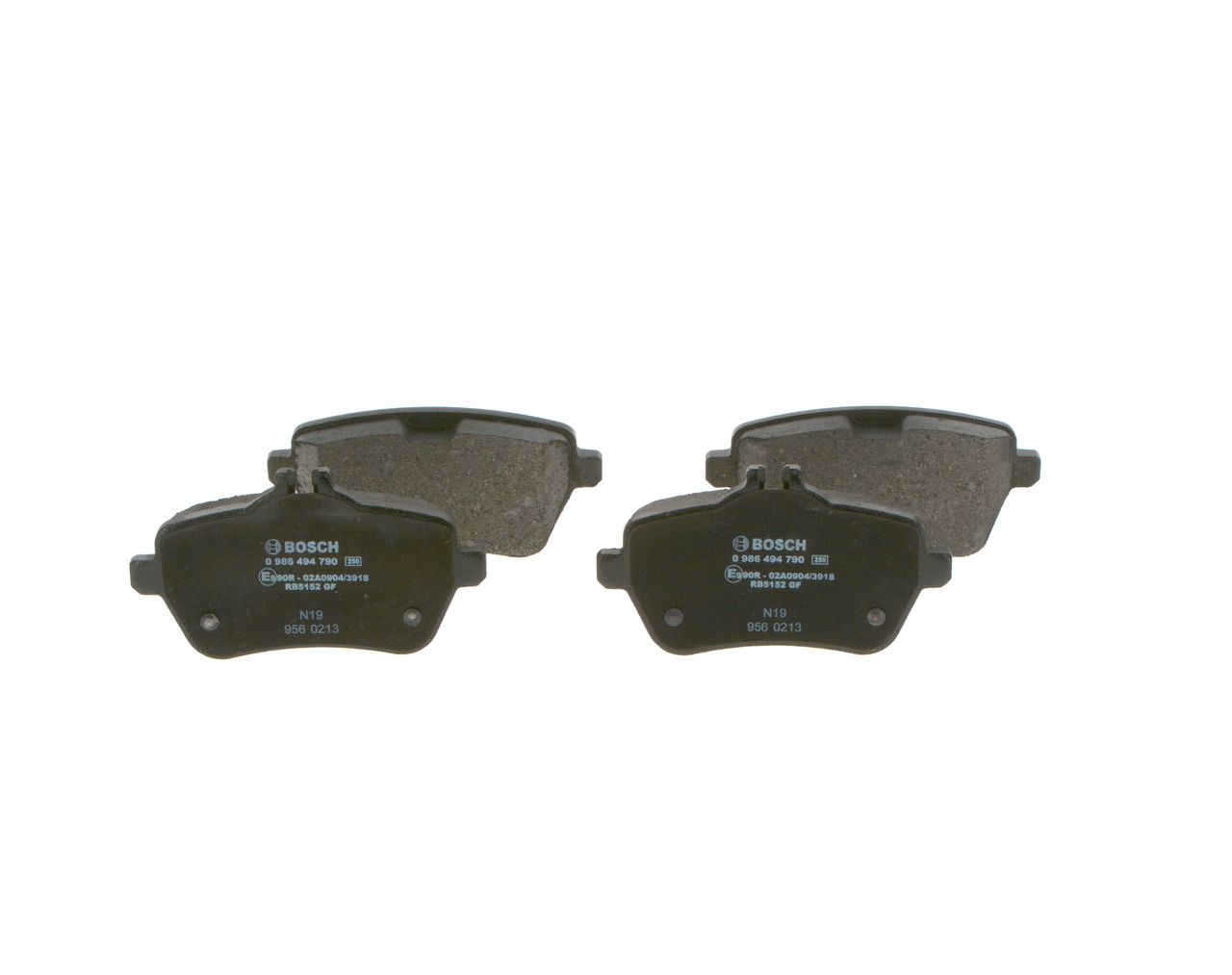 BOSCH 0 986 494 790 - Bremsbelagsatz, Scheibenbremse