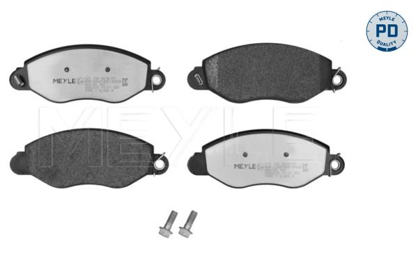 MEYLE 025 234 3418/PD - Bremsbelagsatz, Scheibenbremse