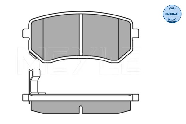MEYLE 025 242 7614/W - Bremsbelagsatz, Scheibenbremse