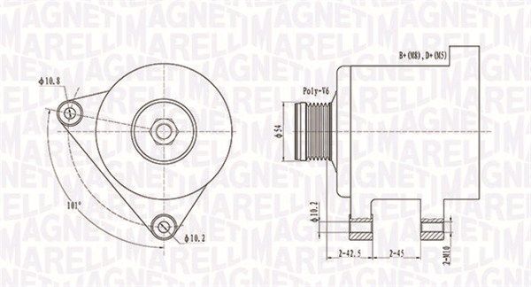 MAGNETI MARELLI 063731553010 - Generator