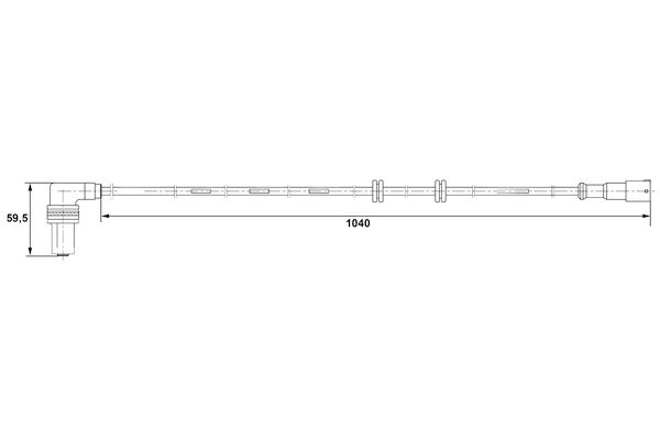 BOSCH 0 265 001 232 - Sensor, Raddrehzahl